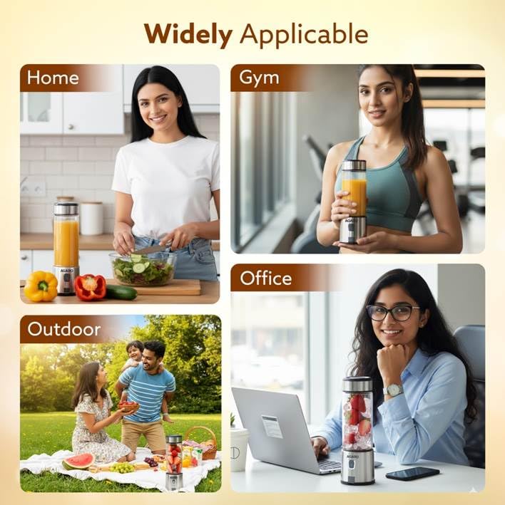 ortable USB Rechargeable Mini Juicer Blender,Electric Juicer Bottle For Smoothies and Juices, Mixer Juicer that Crushes Ice,